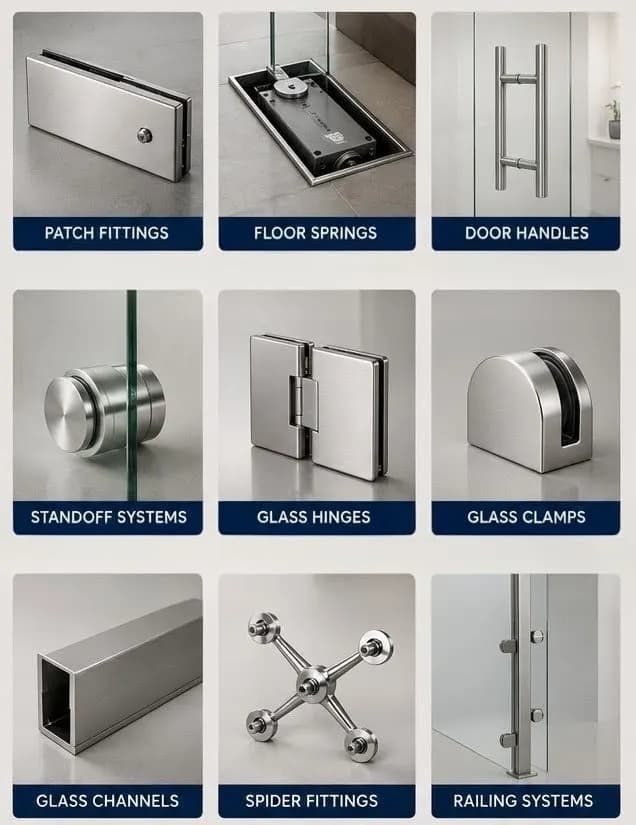 Glass &  Glazing Hardware