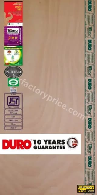 Duroply Duro Techply B.S.T. (Flush Door Is 2202 Pt1) Doors