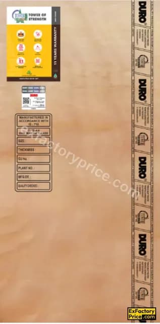 Duroply Duro Tower Platinum (Bwp) Plywood