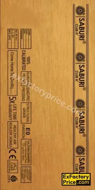 Saburi Club H+ Plywood 4mm
