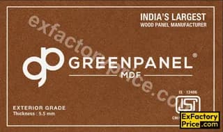 Greenpanel Exterior MDF Plain Board Standard