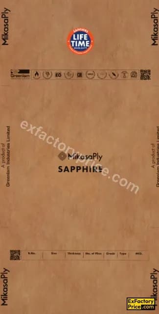 Mikasa Plywood Prime Mikasa Sapphire Plywood 4 mm