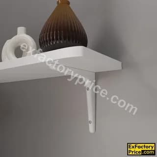 Ebco General Hardware Glass/ wood Shelf Supports Shelf Bracket Lite (Polymer) - 7