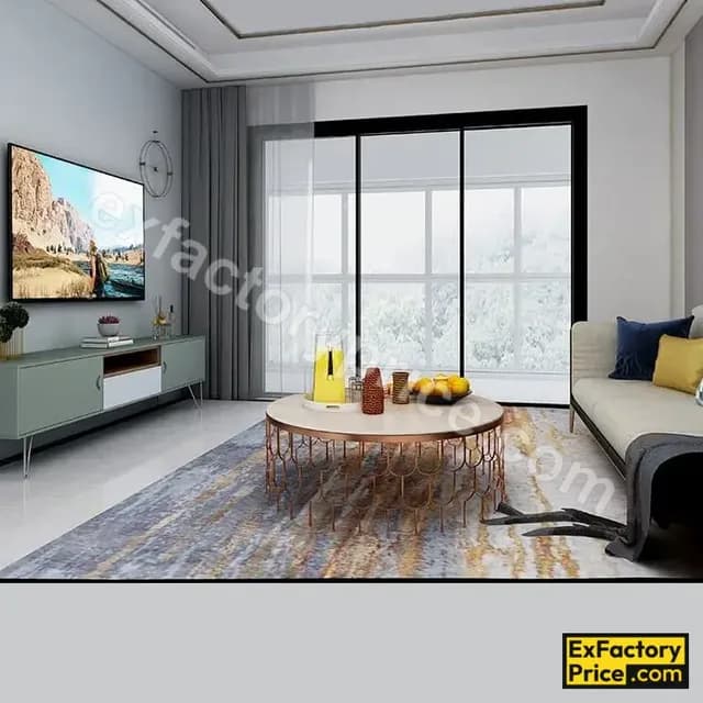 Ebco Window, Door & Glass Hardware Linked Sliding Partition System 100 - Soft Close (For 2+1 Doors) Linked Sliding Partition System 100 - Soft Close (For Wood 2+1 Doors) LSPS-100W-SC 80 kg / Door TN