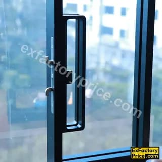 Ebco Window, Door & Glass Hardware 2 Way Syncro Sliding Partition System 100 - Soft Close (For 2+2 doors) Handle with Latch for Sliding Partition System (Set of 2 Handles with Latch)