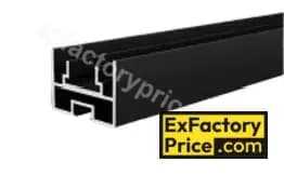 Ebco Window, Door & Glass Hardware 2 Way Syncro Sliding Partition System 100 - Soft Close (For 2+2 doors) Aluminium Door Profile Horizontal (Top & Bottom with sleeve) (for Sliding Door/ Partition System)