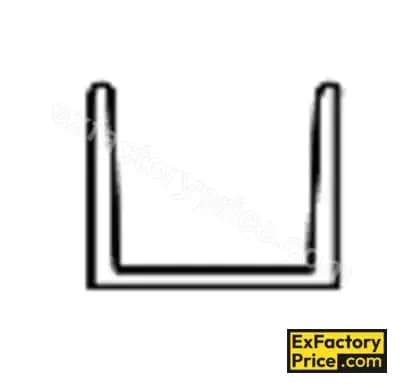 Ebco Window, Door & Glass Hardware WOOD SLIDING FOLDING FITTING Bottom Track GSFF1-BT2 - AS