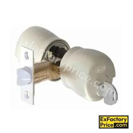 Ebco Window, Door & Glass Hardware WOOD SLIDING FOLDING FITTING Presto - Door Knob Lock (One side key) (Aluminium version) P-DKL2K-AT Cutout: Ø 40 mm AT