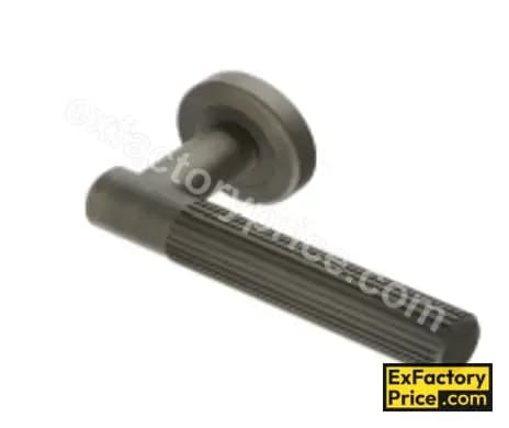 Ebco Window, Door & Glass Hardware WOOD SLIDING FOLDING FITTING Mortise Door Handle Brass Zen - On Rose 3 with Key Hole - ⌀50mm MDHBZ-KH50-R3-AQ ⌀50mm AQ