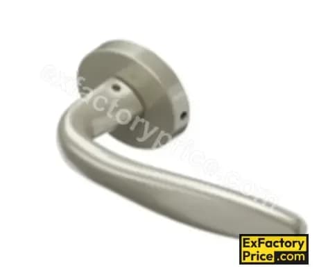 Ebco Window, Door & Glass Hardware WOOD SLIDING FOLDING FITTING Mortise Door Handle Brass Zen - On Rose 4 with Key Hole - ⌀60mm MDHBZ-KH60-R4-AQ ⌀60mm AQ