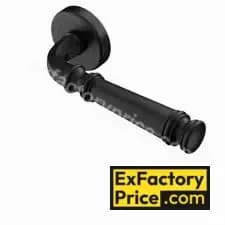 Ebco Window, Door & Glass Hardware WOOD SLIDING FOLDING FITTING Mortise Door Handle Brass Zen - On Rose 6 with Key Hole - ⌀50mm MDHBZ-KH50-R6-AQ ⌀50mm AQ