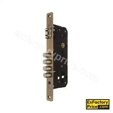 Ebco Window, Door & Glass Hardware WOOD SLIDING FOLDING FITTING Mortise Door Lock Body Brass Zen 1 (85 x 50mm) MDLBBZ1-50-AQ 85 x 50mm AQ