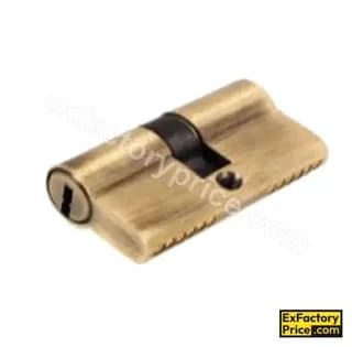 Ebco Window, Door & Glass Hardware WOOD SLIDING FOLDING FITTING Mortise Door Lock Cylinder Brass Zen - 70 (Key x Key)