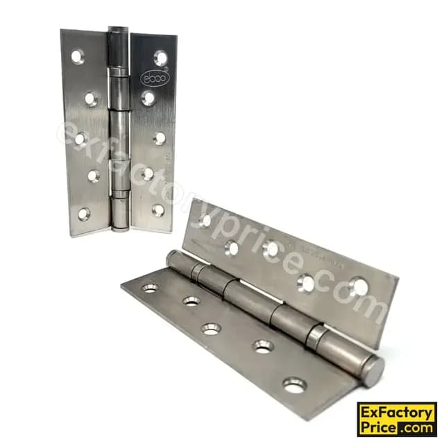 Ebco Window, Door & Glass Hardware WOOD SLIDING FOLDING FITTING Door Hinges - SS304 -(with 2 Ball Bearing) (Z hole) DH2B-53025 125 x 75 x 25mm BS