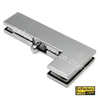 Ebco Window, Door & Glass Hardware PATCH FITTINGS - SS304 Corner 'L' Patch with Pivot