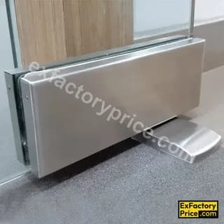 Ebco Window, Door & Glass Hardware PATCH FITTINGS - SS304 Auto Closing Patch-100 (with Top Patch + Top Pivot + Mounting Kit)