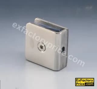 Ebco Window, Door & Glass Hardware GLASS CONNECTORS - SS304 90°Wall to Glass or Floor to Glass Connector