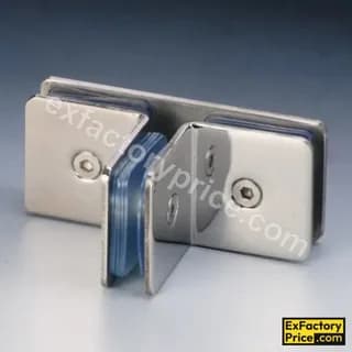 Ebco Window, Door & Glass Hardware GLASS CONNECTORS - SS304 135°Glass to Glass Connector