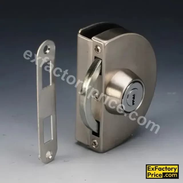 Ebco Window, Door & Glass Hardware GLASS CONNECTORS - SS304 180°Glass to Glass Connector GC1-180D-P 8-12mm glass PS