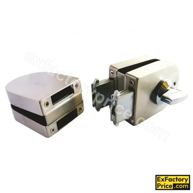 Ebco Window, Door & Glass Hardware GLASS DOOR LOCK - SS304 Openable Glass Door Lock - Glass to Glass-SS304 Knob OGDL2-GG 10-12mm BS