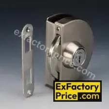 Ebco Window, Door & Glass Hardware GLASS DOOR LOCK - SS304 Sliding Glass Door Lock -Glass to Wood-SS304