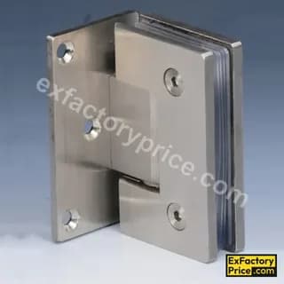 Ebco Window, Door & Glass Hardware SHOWER HINGES - SS304 Shower Hinge 90° (Glass to Glass)