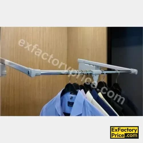Ebco Bed & Wardrobe Fittings & Accessories Wardrobe Accessories > WARDROBE LIFTS Wardrobe Lift Side Mount -10 Soft P-WLSM-10S-GR Internal Cabinet Width 750-1150mm Load: 10kg GR