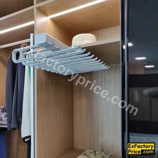 Ebco Bed & Wardrobe Fittings & Accessories Wardrobe Accessories > WARDROBE PULLOUTS Wardrobe Pullout Hanger-Trouser/ Saree-Single