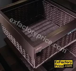 Ebco Bed & Wardrobe Fittings & Accessories Wardrobe Accessories > WARDROBE PULLOUTS Wardrobe Pullout Basket -Wicker -(Soft Close)