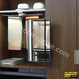 Ebco Bed & Wardrobe Fittings & Accessories Wardrobe Accessories > WARDROBE PULLOUT IRONING BOARD Mirror Pullout (Frameless)