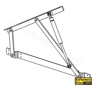 Ebco Bed & Wardrobe Fittings & Accessories Bed Fittings > PRO LIFT BED FITTINGS Pro - Lift Bed Fittings -Regular Extended Arm (w/o Gas Lifts)