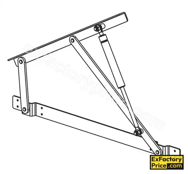 Ebco Bed & Wardrobe Fittings & Accessories Bed Fittings > PRO LIFT BED FITTINGS Pro - Lift Bed Fittings -Regular Extended Arm (w/o Gas Lifts) PLBF-RE AT