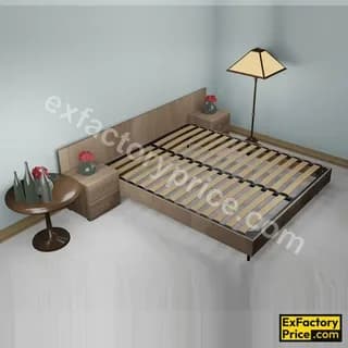 Ebco Bed & Wardrobe Fittings & Accessories Bed Fittings > BED FITTING ACCESSORIES Bed Frame with Slats (with Bed Crossbar Support)