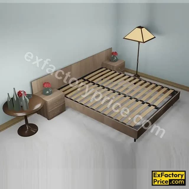 Ebco Bed & Wardrobe Fittings & Accessories Bed Fittings > BED FITTING ACCESSORIES Bed Frame with Slats (with Bed Crossbar Support) BFSS-1820 1830 X 2000 mm AT