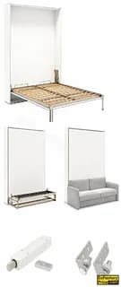 Ebco Bed & Wardrobe Fittings & Accessories Bed Fittings > PREMIUM WALL BED SYSTEM Premium Wall Bed System 1520 (Complete Fittings with Frame, Slats & Folding Leg Transmission)
