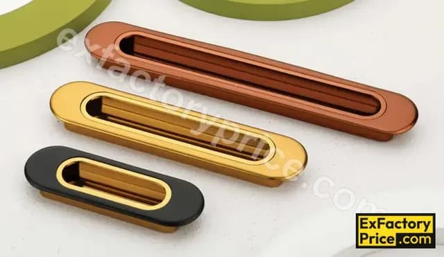 hYdesign Conceal Handle 114 Black + Gold 96 mm (4 inch)