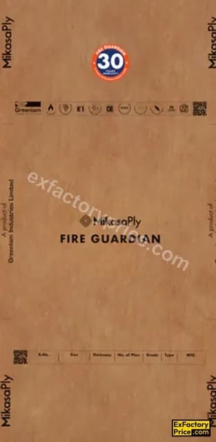 Mikasa Plywood Prime Mikasa Fire Guardian Plywood 4 mm