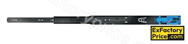 Hettich KA 4732 Telescopic Drawer Channel Soft Close (Silent System) 35 kg Black 10 inch (250 mm)