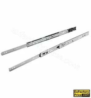 Hettich KA 4732 Telescopic Drawer Channel Push To Open (P2O) 35 kg Black