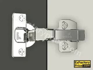 Hettich 4447 Onsys Clip On Hinge Regular Close (Non - Silent System) with 2 Hole Mounting Plate