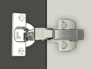 Hettich 4447 Onsys Clip On Hinge Regular Close (Non - Silent System) with 2 Hole Mounting Plate