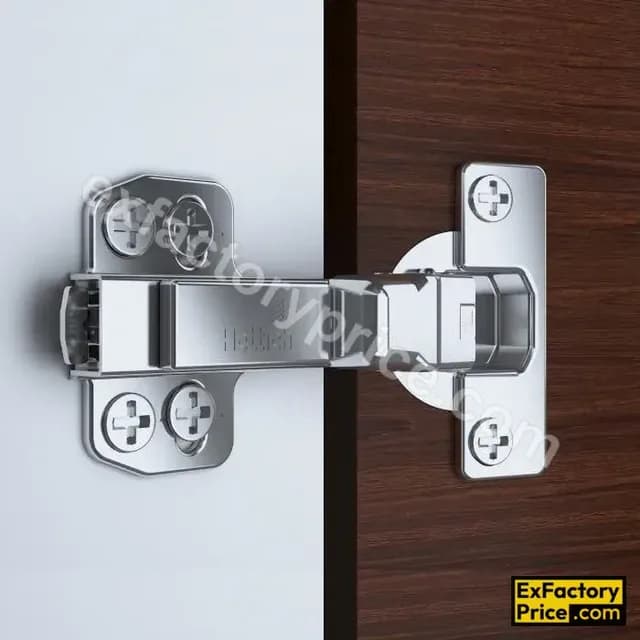 Hettich 4447i Onsys Clip On Hinge Soft Close (Silent System) with 4 Hole Mounting Plate 9.5'/8' Crank