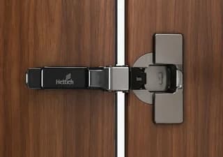 Hettich Magma Black Onsys Clip On Hinge Soft Close (Silent System) with Linear Mounting Plate
