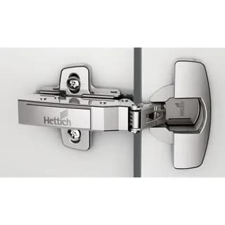 Hettich 8631i Sensys Clip On Hinge Soft Close (Silent System) with 2 Hole Mounting Plate Opening angle 95°