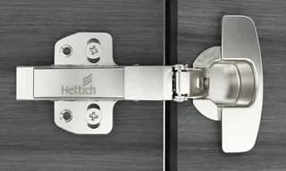 Hettich 8645i Sensys Clip On Hinge Soft Close (Silent System) with 4 Hole Mounting Plate Opening angle 110°