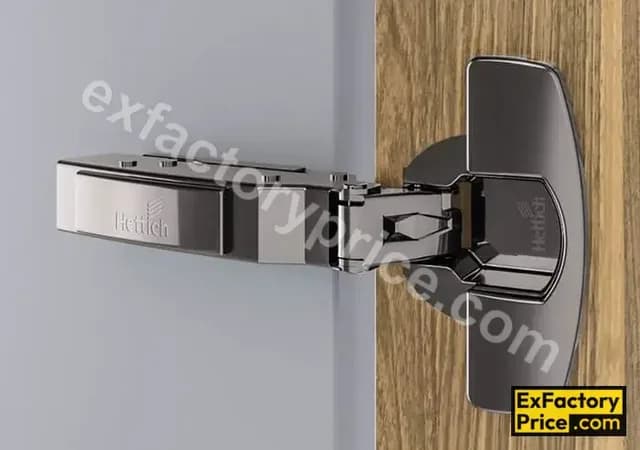 Hettich 8645i Obsidian Black Sensys Clip On Hinge Soft Close (Silent System) with Mounting Plate Opening angle 110° 0' Crank