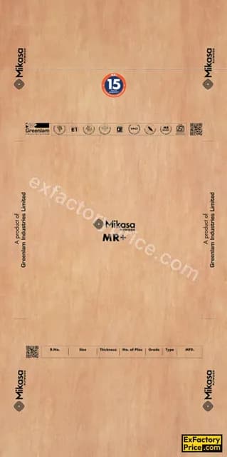Mikasa Plywood Bb Prime Mikasa Mr Plus Block Board 19 mm
