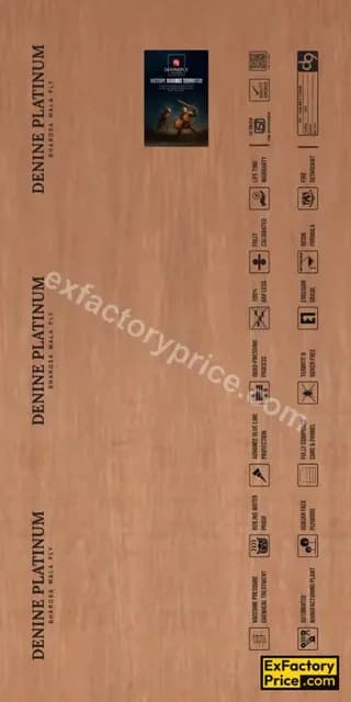 Denine Ply Denine Platinum Life Time Warranty Plywood (IS 5509 FR) 6 mm
