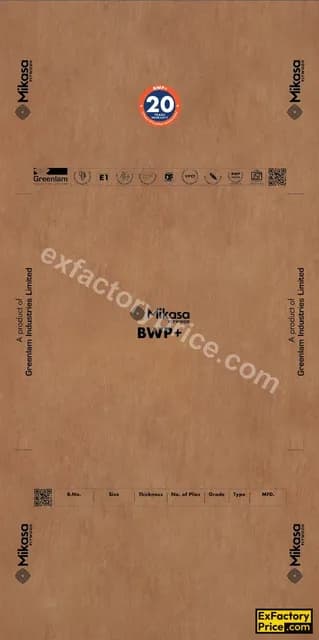 Mikasa Plywood Bb Prime Mikasa Bwp+ Block Board 19 mm
