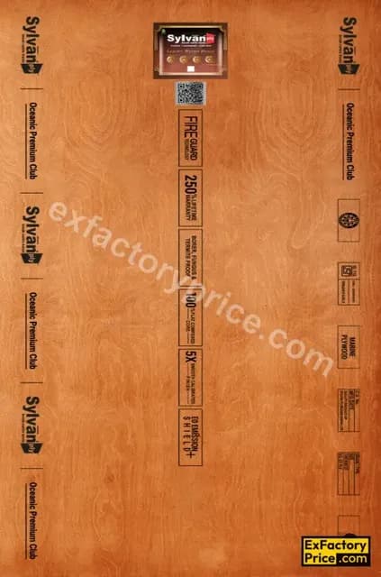 Sylvan Ply Oceanic Premium Club (250% Lifetime Warranty – Fire Guard) Plywood 16 mm